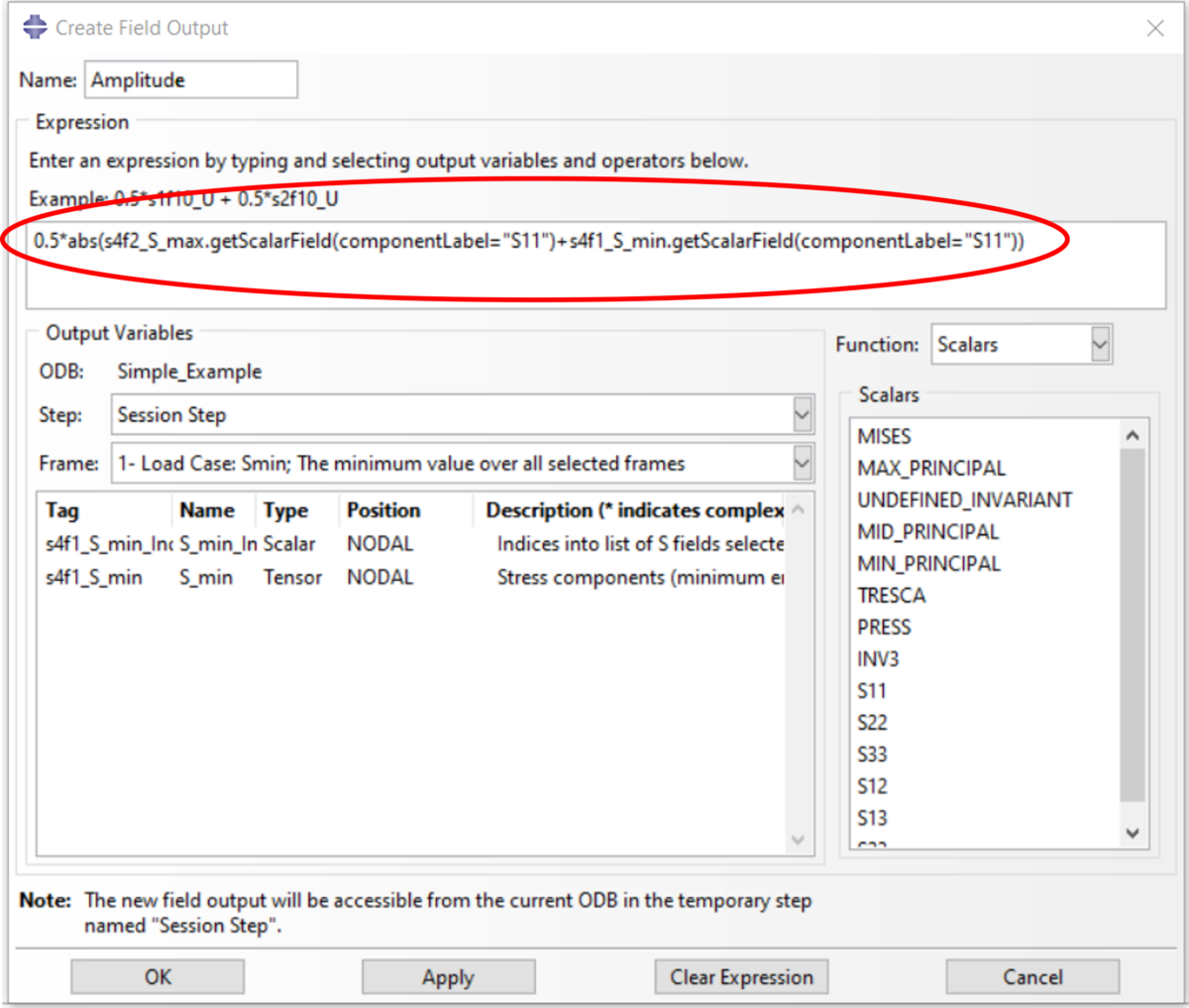 Calculation of field outputs from frames in Abaqus/CAE and Abaqus ...