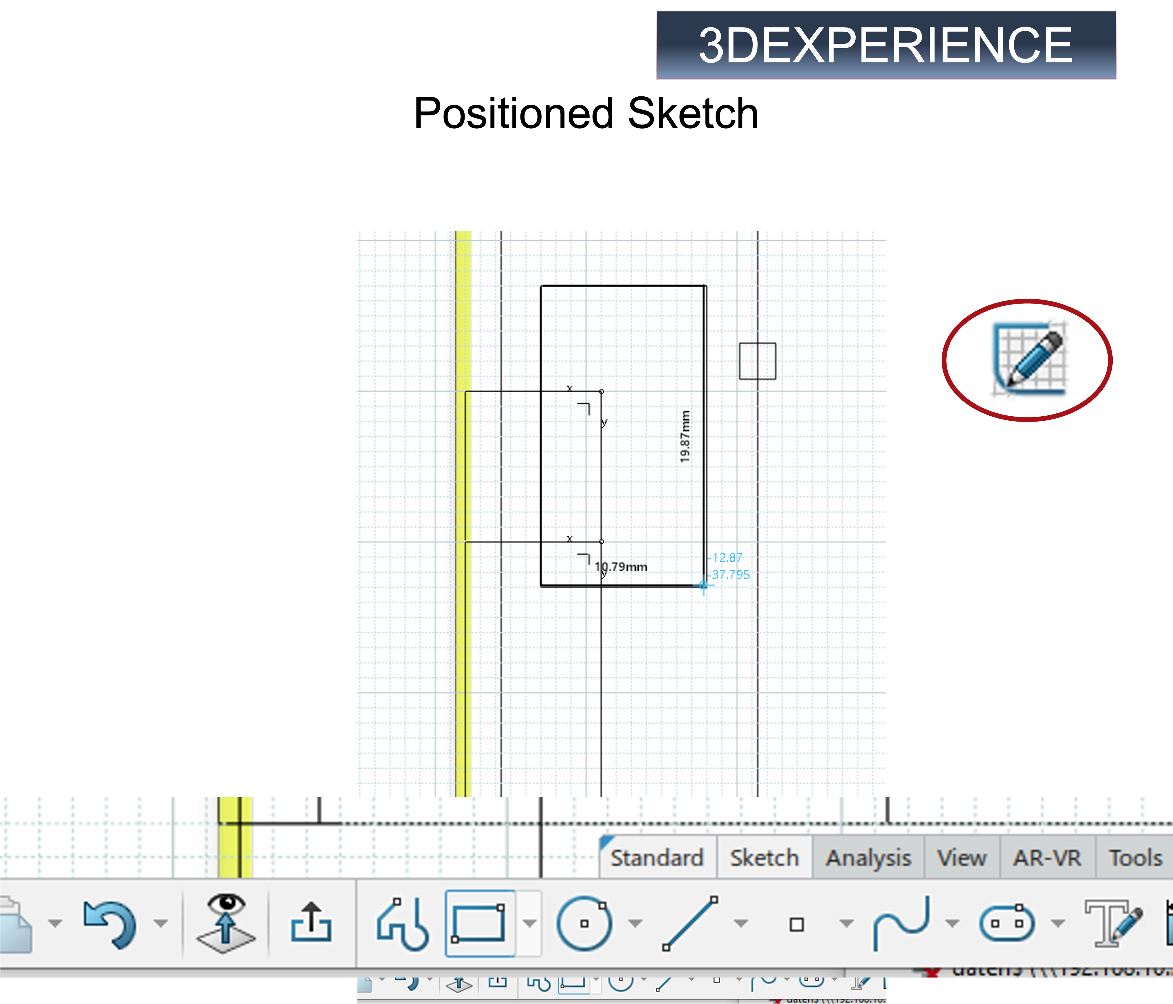 From Abaqus To 3DEXPERIENCE Positioned Sketch