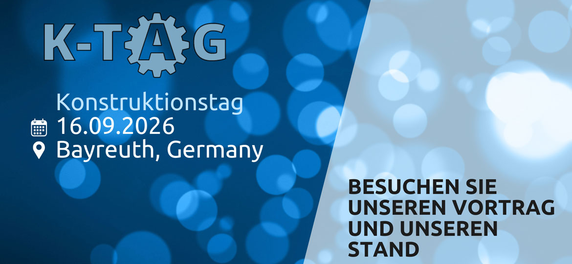 Banner for K-TAG Construction Day in Bayreuth, Germany, on 16.09.2026, inviting visitors to visit the talks and stand.